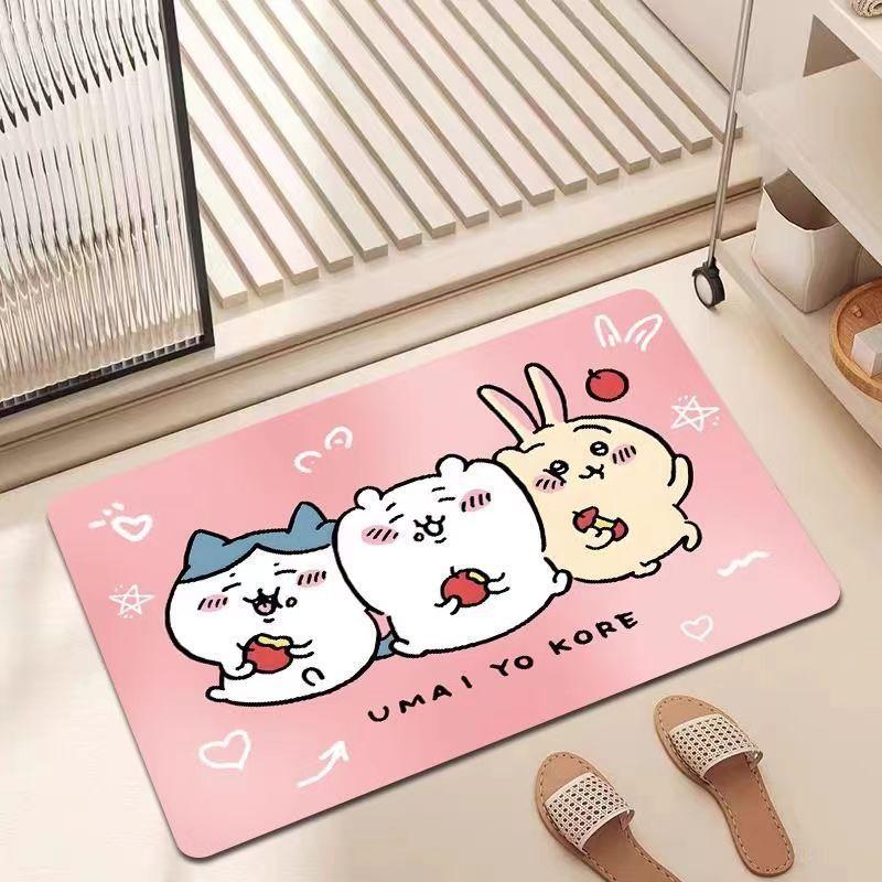 Cartoon Floor Mat Bathroom Floor Mat Entrance Door Mat Toilet Door Suction Foot Mat
