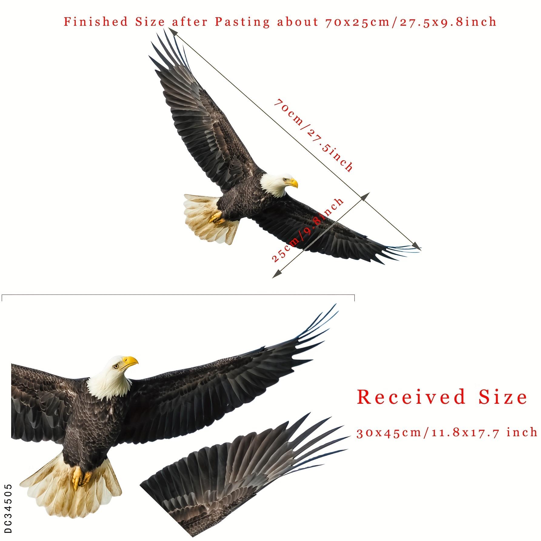 

Белоголовый орлан летящая птица самоклеящиеся наклейки на стену окно ванная комната гостиная крыльцо декоративные съемные наклейки Настенный декор