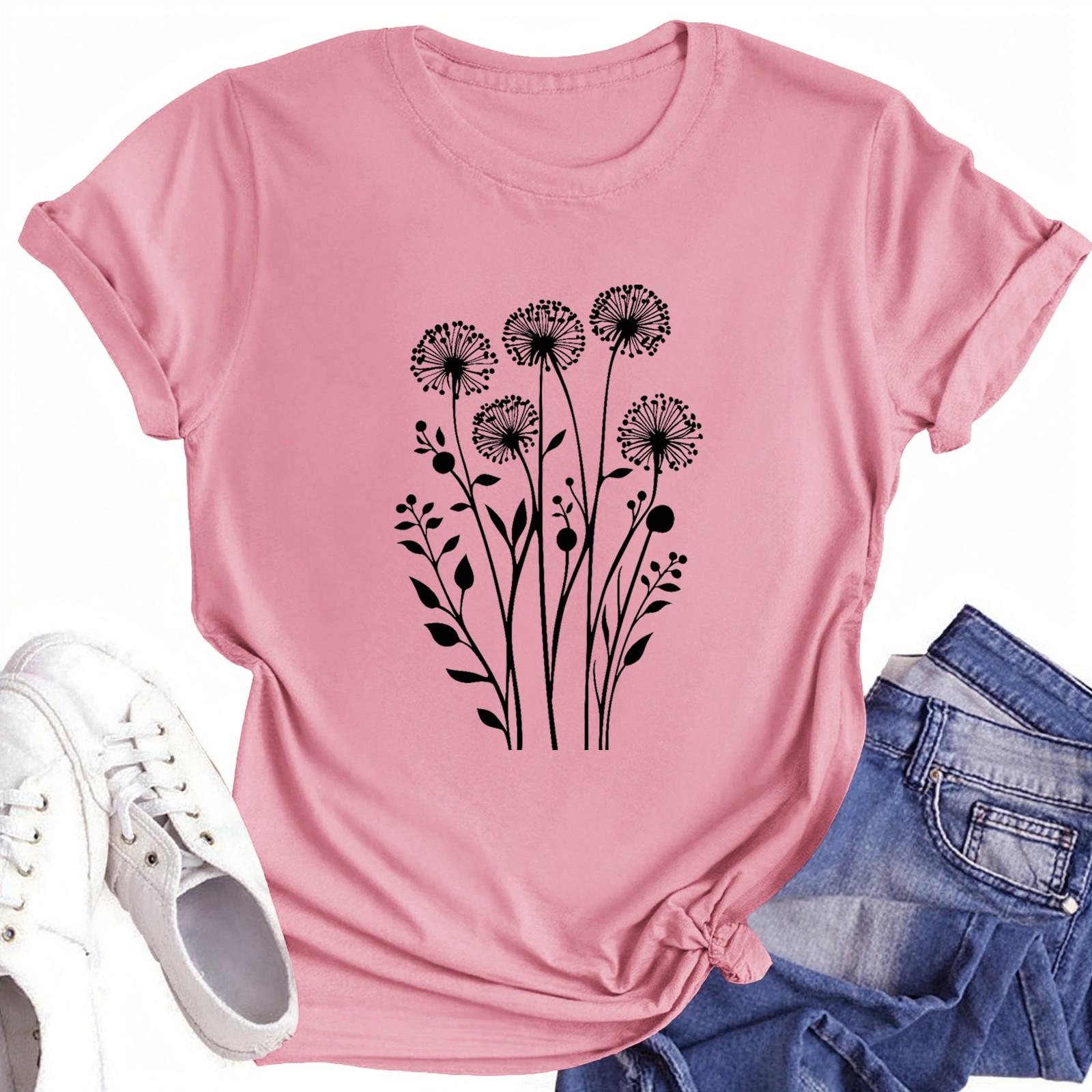 

Футболки для малышей, девочек и мальчиков, детские футболки с короткими рукавами и принтом для мальчиков и девочек 120 розовый