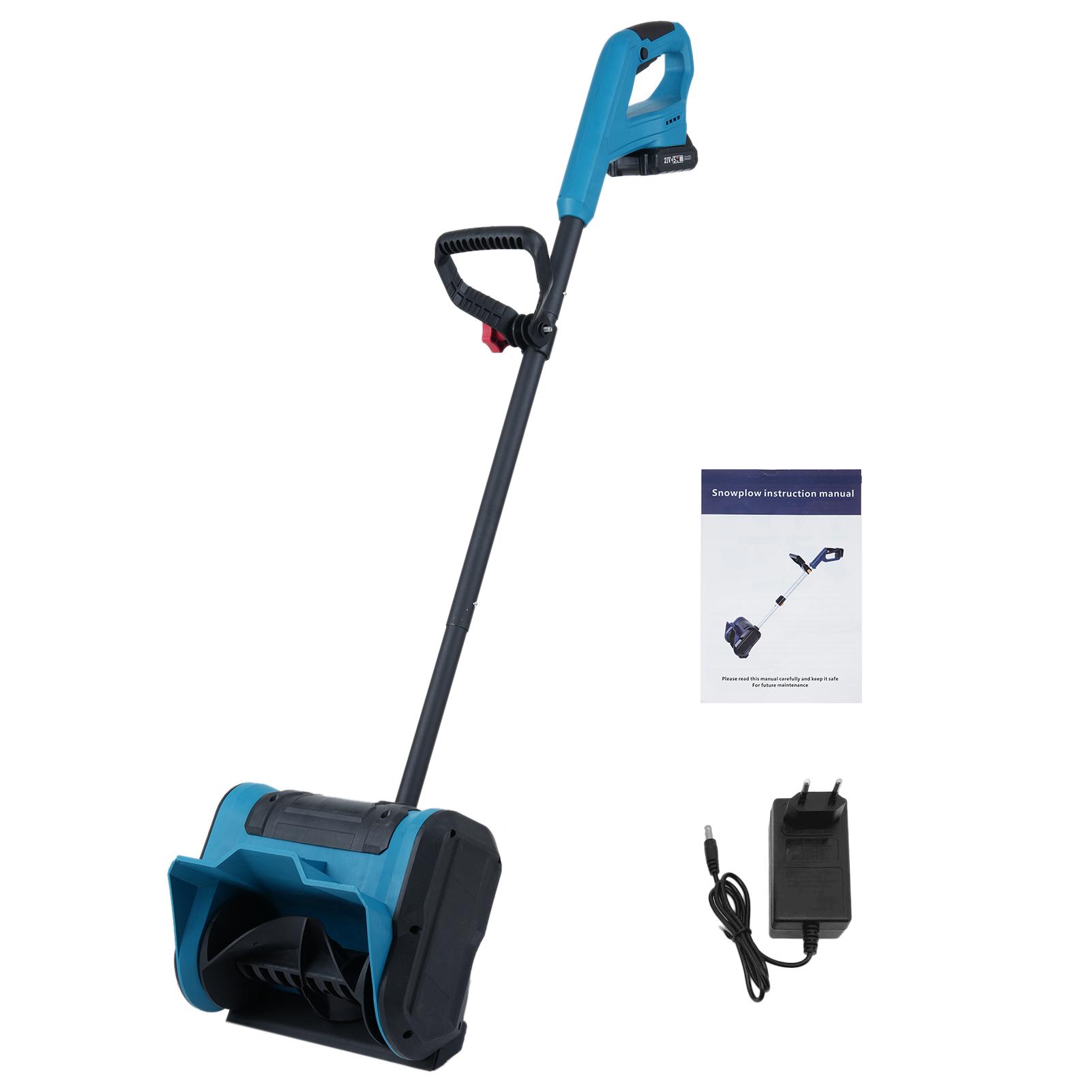 

Лопата для уборки снега 21 В, снегоочиститель на аккумуляторе, электрический снегоочиститель, щетка, снегоочиститель с вспомогательным оборудованием EU Plug & 1 Battery