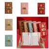PU Leather Saving Money Binder Refillable Account Book  Office Stationery Supplies