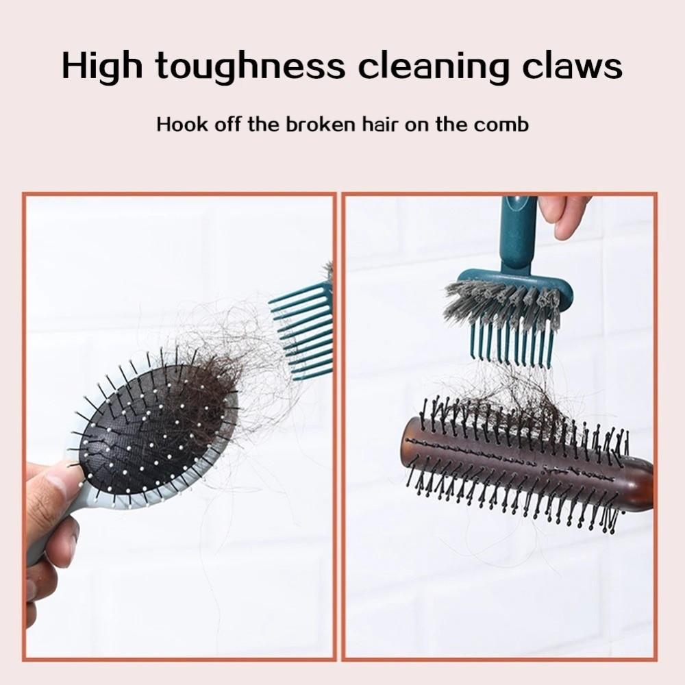 Remove Comb Comb Cleaning Brush 2-in-1 Hairbrush Durable Cleaner Rake  For Home Salon