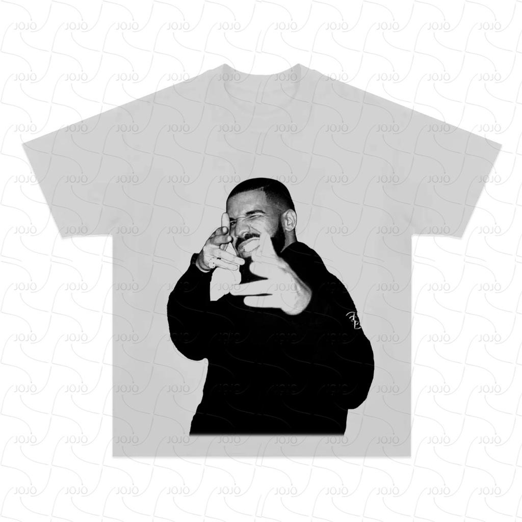 Real Rapper Drake Retro Graphic T Shirt Men's Hip Hop Clothing Y2k Unisex Fashion Oversized West Coast Gangster Top Gift for Fan