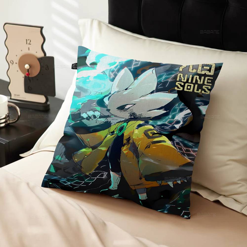 Game Nine Sols Cushion Cover Polyester Sofa Cushions Decorative Throw Pillows Home Decoration Pillowcover 12x12Inch