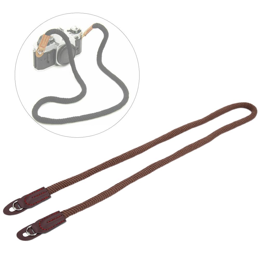 

Красочный альпинизм чистый хлопковый веревочный ремень для камеры на плечо и шею для DSLR(кофе)