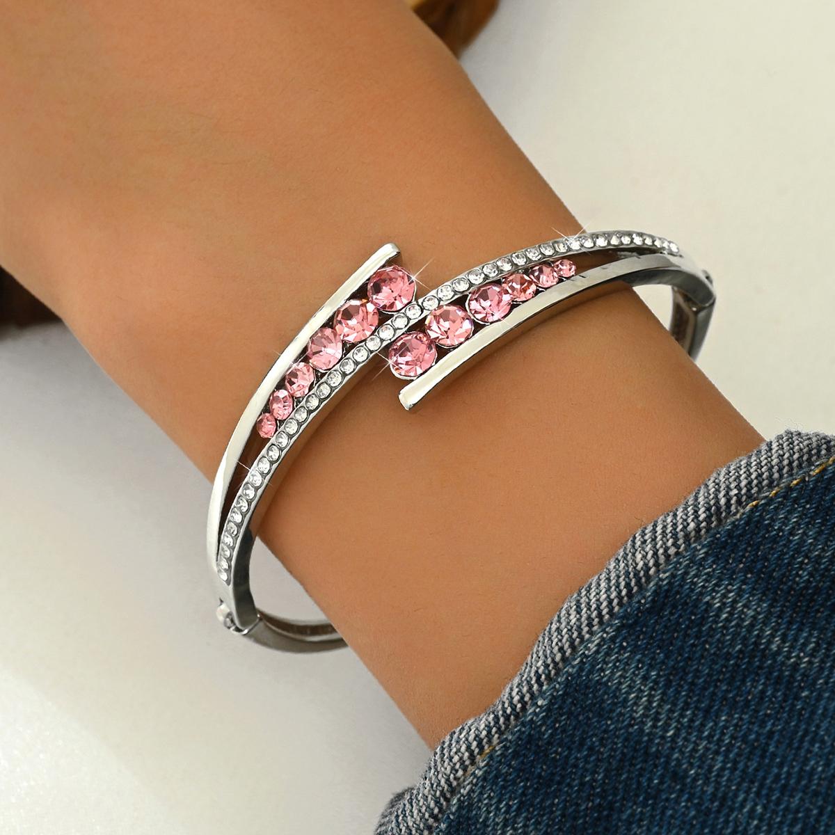 

1шт женский модный трендовый минималистский полудуговой геометрический браслет для свидания, путешествия, банкета, вечеринки, праздничного наряда, подарков