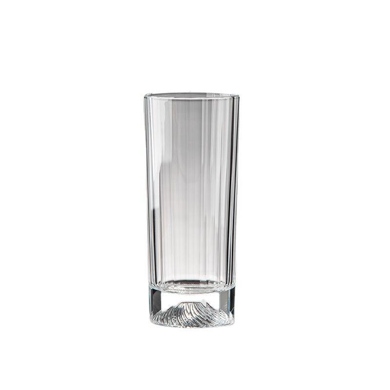 vertical pattern crystal glass high value creative beer cup hotel household simple heat-resistant green tea cup water cup