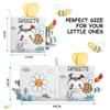 Soft Baby Books Toys 3D Touch and Feel Crinkle Cloth Books Babies Infant Kids Touch and Feel Crinkle for Infants Toddler Gifts