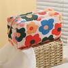 Trendy Large Capacity Corduroy Makeup Bag Travel Printed Toiletry Organizer Bag Makeup Brush Skincare Storage Bag for Women