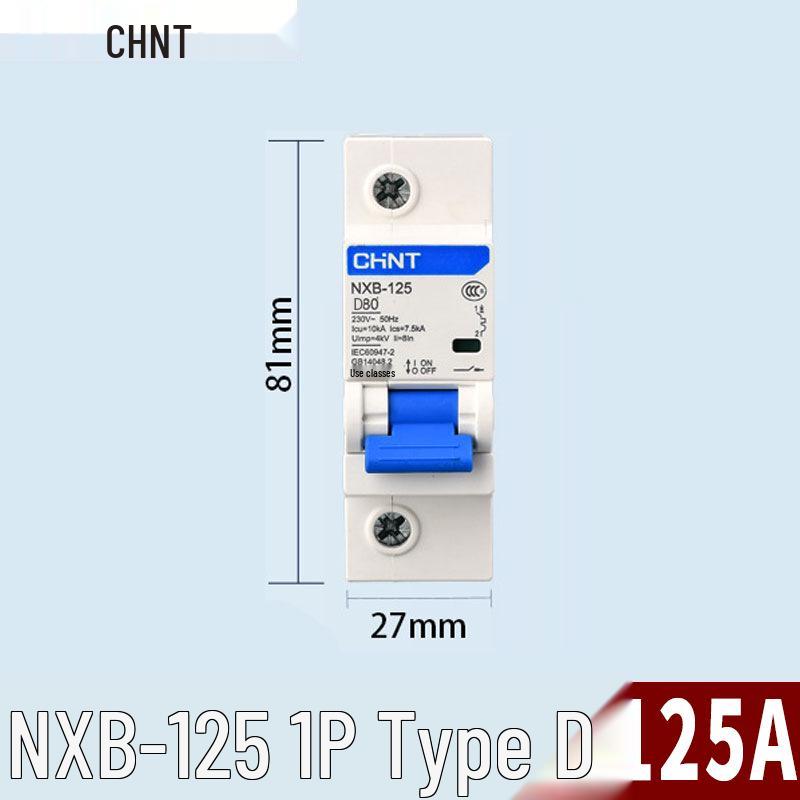 Chint NXB Air Switch Circuit Breaker: 1P, 2P, 3P, 4P Household Type D Three-Phase Disconnector 380V.