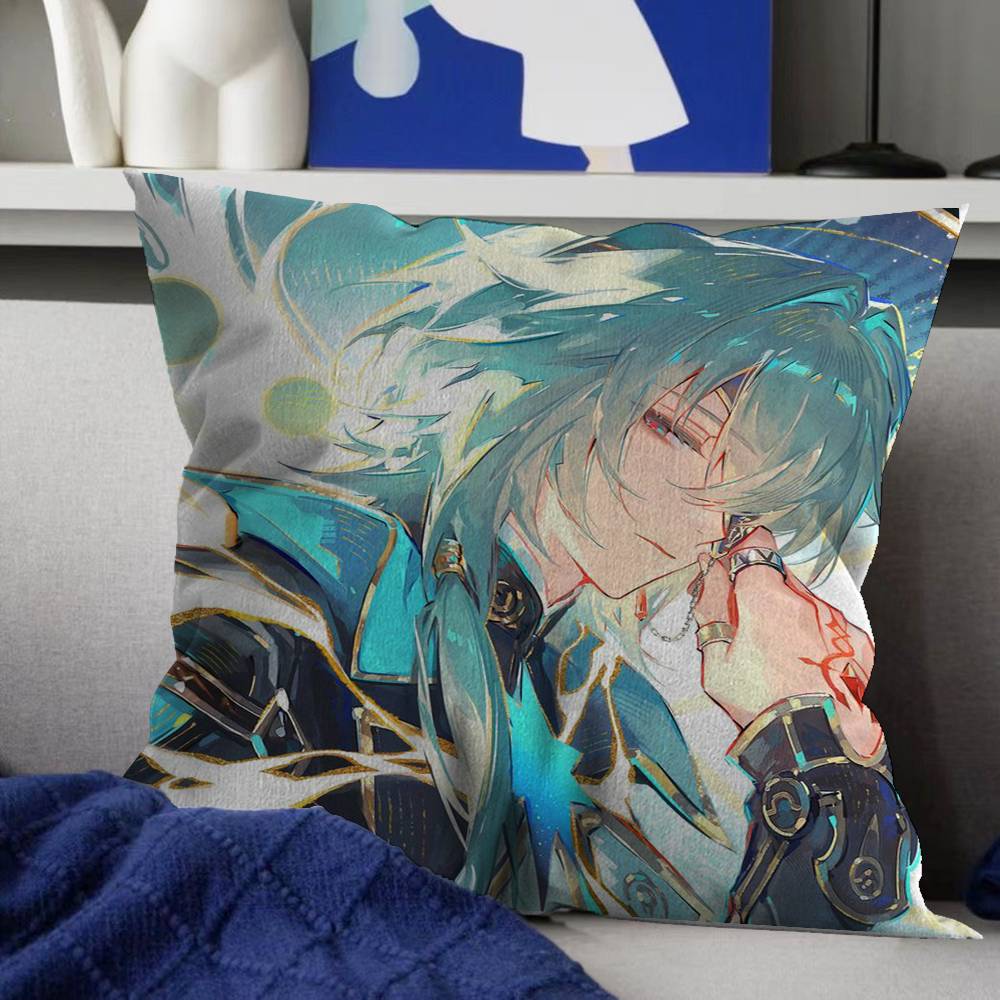 Honkai Star Rail Anaxa pillow cover sofa cushion cover home room decoration children gift