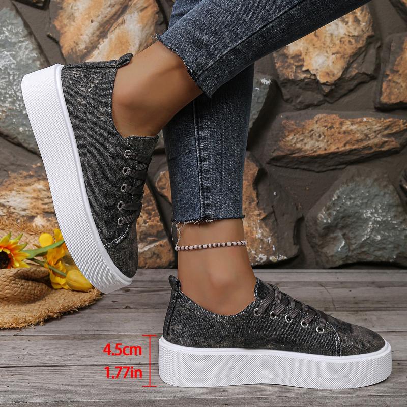 Sneakers Women New Sports Shoes Spring Autumn Fashion Round Toe Lace Up Loafers Comfortable Lightweight Flat Shoes for Women