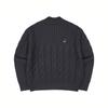 Basic Cable Sweater Charcoal 1866