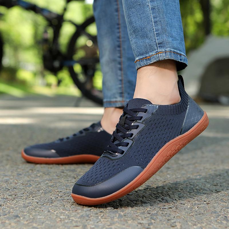 Mesh Wide Toe Casual Sneakers Light Breathable Cross-training Shoes Women Men Non-slip Walking Flat Shoes