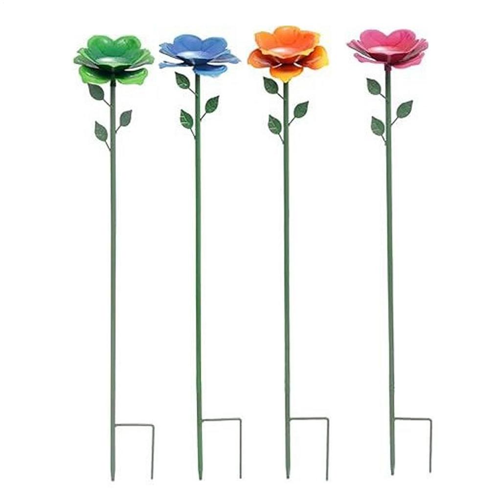 Bee Cup for Garden Colorful Resin Flower Shaped Butterfly Bowl Bee Feeder Cups Hydration Watering Stations for Outdoor Porch