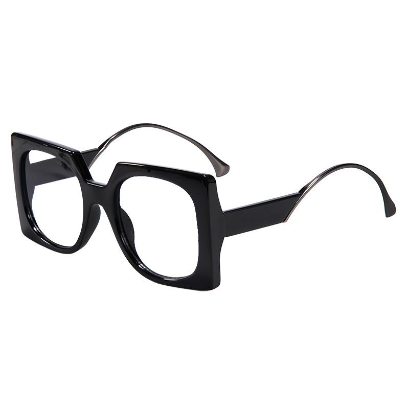 Fashion Oversized Square Reading Glasses Women Men Plastic Presbyopia Glasses Big Frame Anti Blue Light Eyeglasses UV400