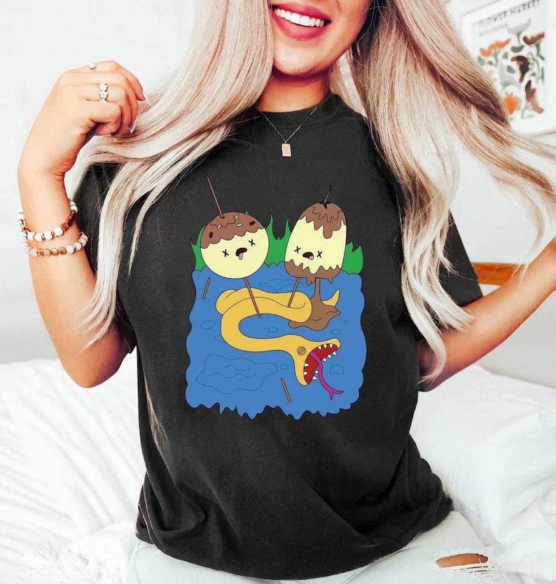 Maglietta Adventure Time Principessa Gommarosa e Marceline Maglietta Rock Taglie Complete S3XL T-Shirt Unisex Maglietta Grafica