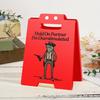 1/2/3 Peças Cuidado Sobreestimulado Sinal de Mesa Sapo Cowboy Espere Parceiro Estou Sobreestimulado Mini Sinal de Mesa Decoração Escritório em Casa Presente Gag Colegas de Trabalho