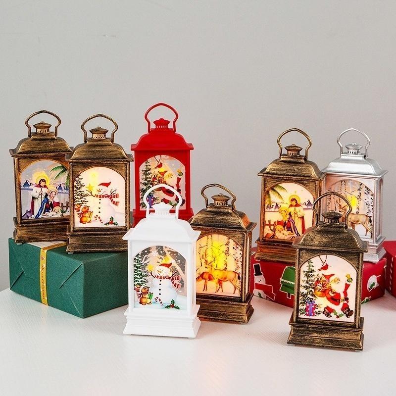 

Рождественские украшения Рождественские огни Светящийся старик Снеговик Ночники Рождественское украшение Настольное украшение B