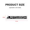 Car Audio Decorate 3D Aluminum Badge Emblem Sticker For Mitsubishi ASX Lancer L200 Pajero Sport Attrage Mirage Eclipse