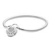 Paved Padlock Chain Clasp Cubic Zirconia Bracelet Women Bracelet 597092CZ