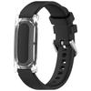 Bracelet de montre de remplacement en silicone, bracelet réglable et respirant, boîtier transparent pour Google Fitbit Air