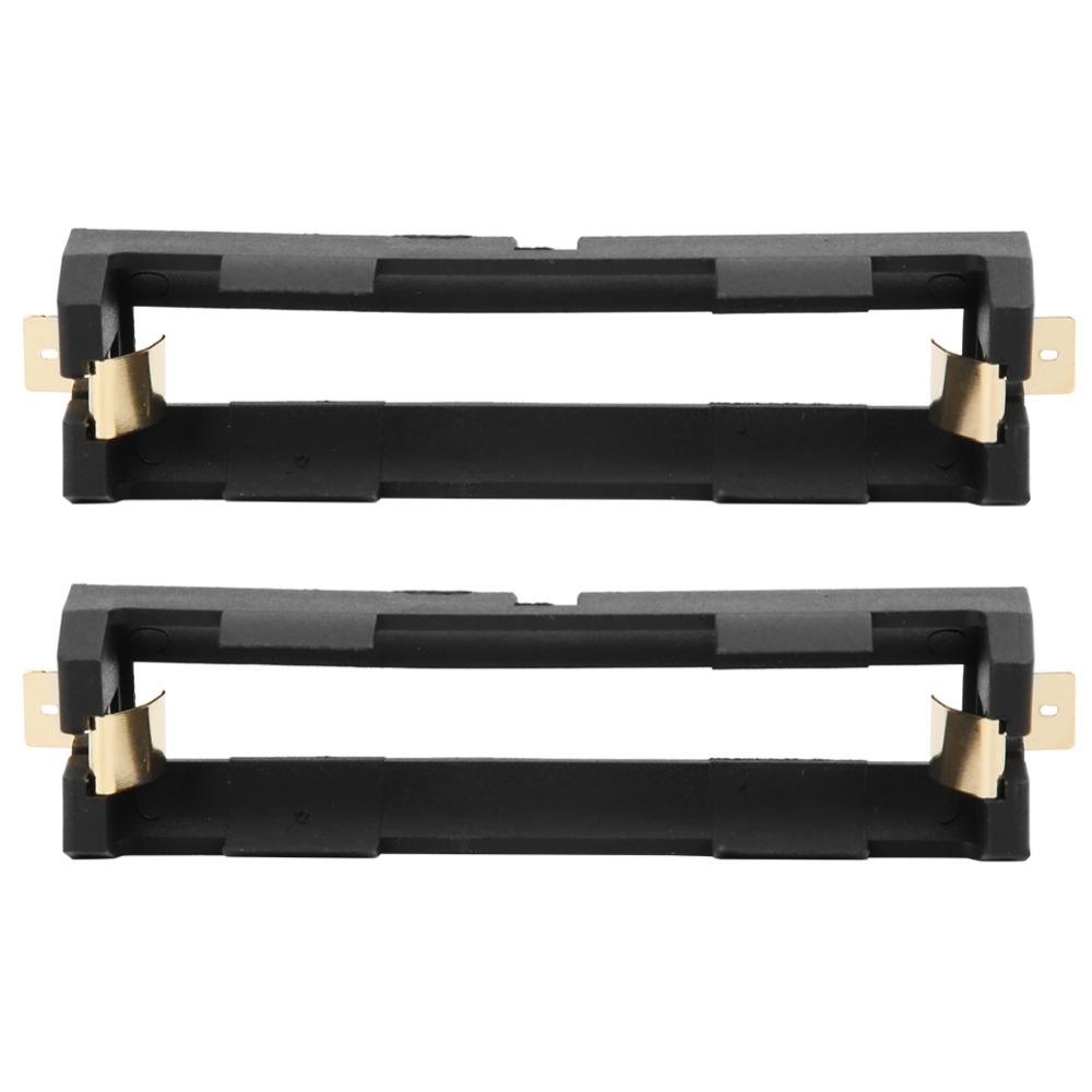 5Pcs 77*20.8mm Battery Case Black Battery Storage Case for SMD 18650 Battery Organization