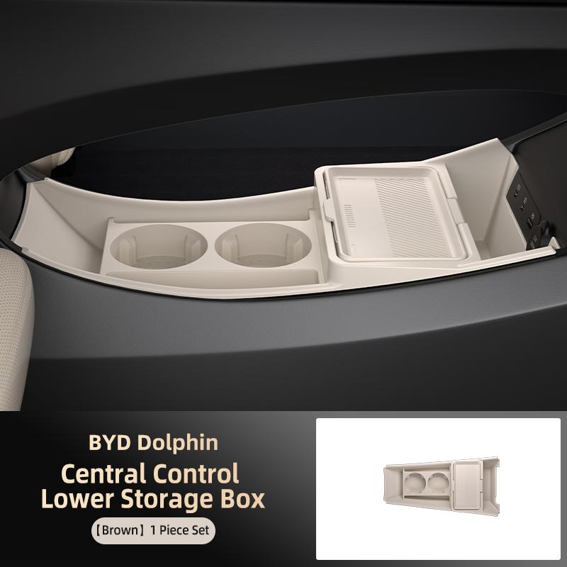 Suitable for Byd Dolphin 25 Intelligent Driving Center Control Lower Storage Box Storage Box Car Supplies Accessories