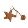  Pu Leather Star Keychain Five-Pointed Star Keyring Pendant Women Bag Charms Versatile Handbag Hanging Decoration