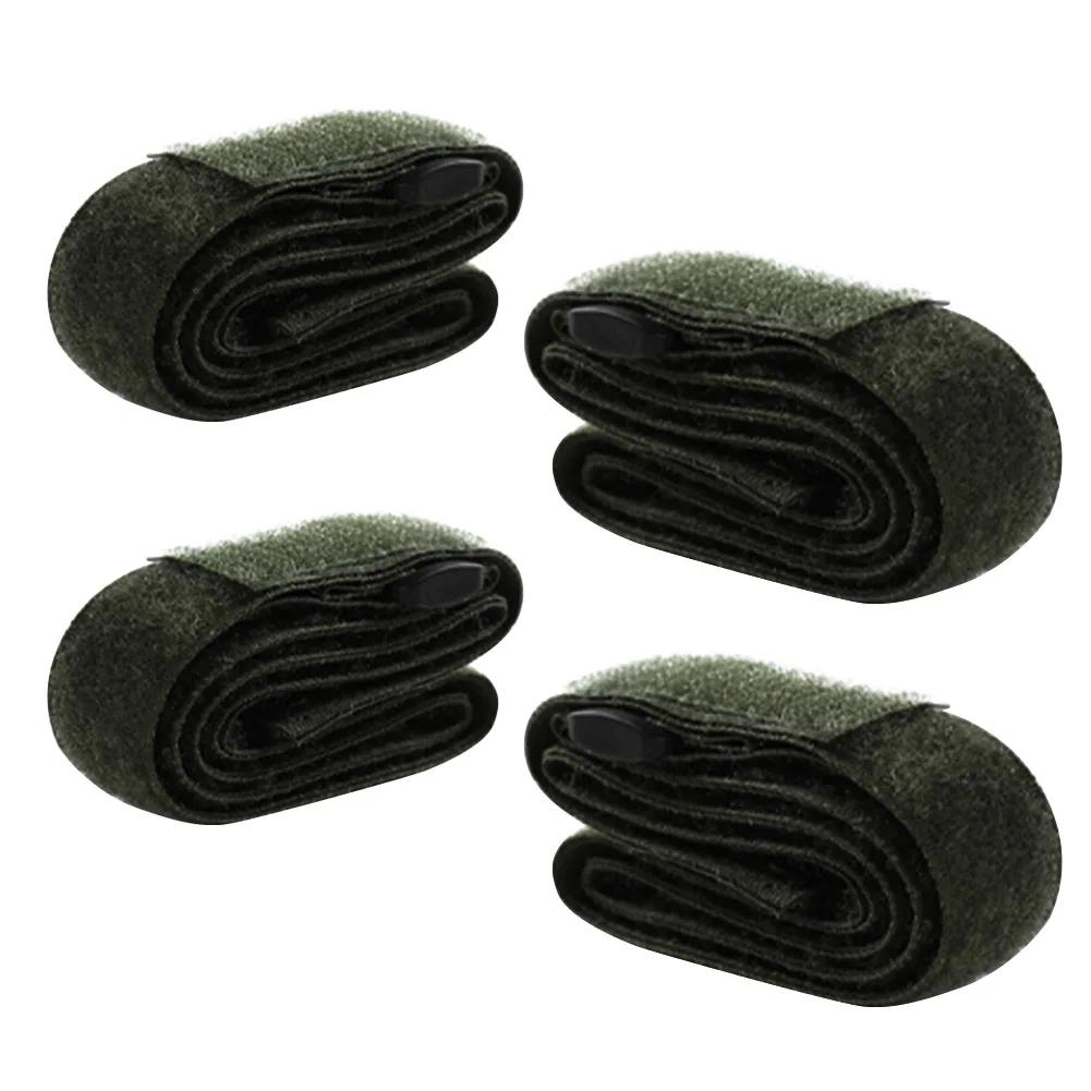 4 шт. Регулируемый ремень для крепления багажа, ремень для фиксации, ремень для груза для кемпинга, походов, регулируемый ремень для фиксации багажа армия зеленый