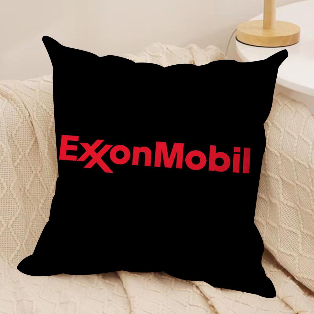 Luxury EExxonS MMobil Cushion Cover Soft Plush Fabric DoubleSided Printed Sofa Cushion Cover for All Seasons Home Decor Gift