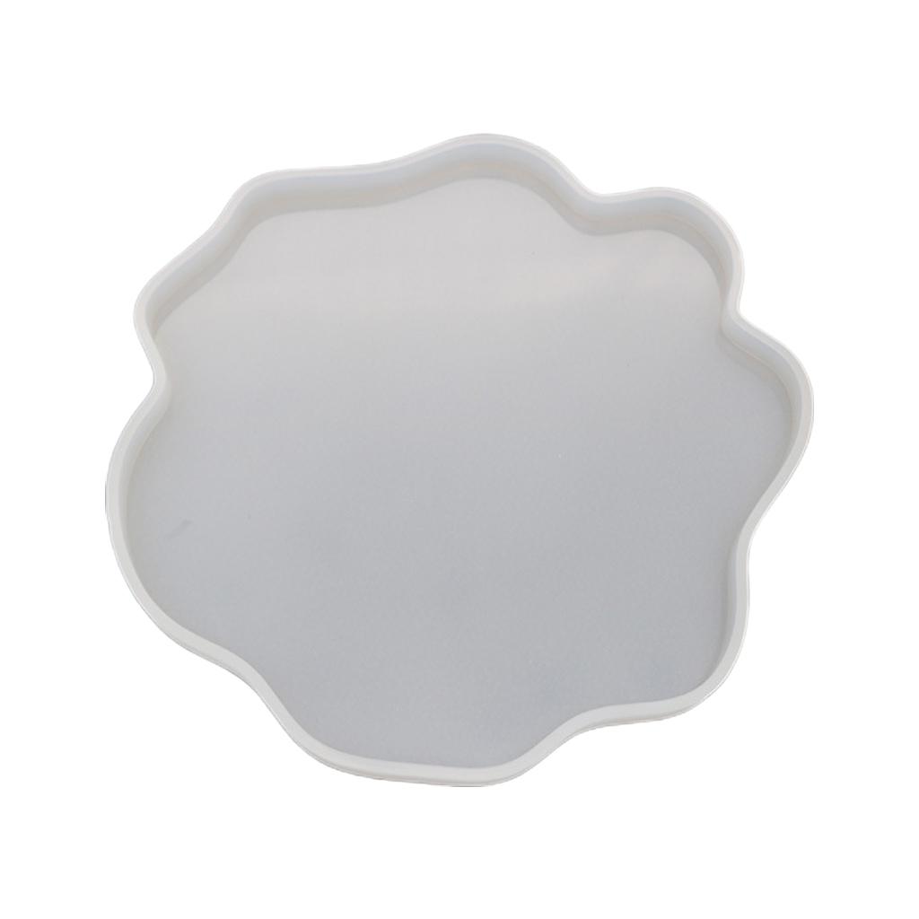 Irregular Cup Mold Coaster Silicone Mold Mat Crystal Epoxy UV Resin Molds for Table Decoration L
