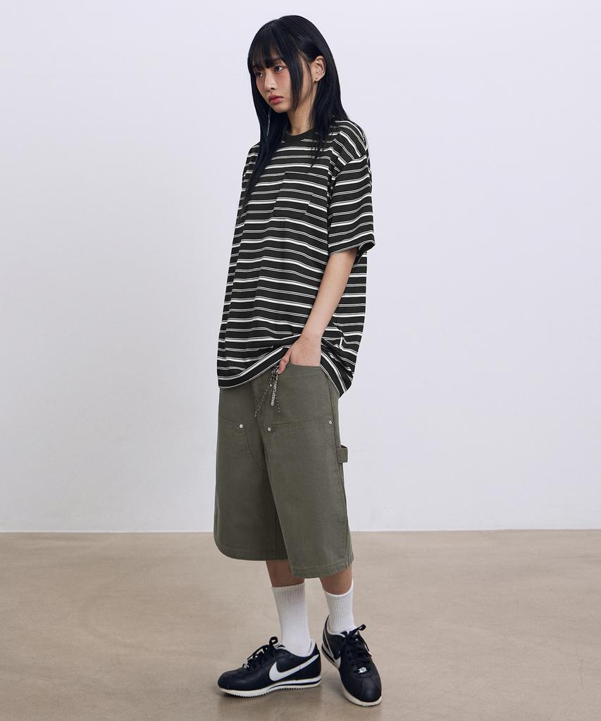 FILLUMINATE Bermuda-Shorts mit doppelter Knielänge - Braun