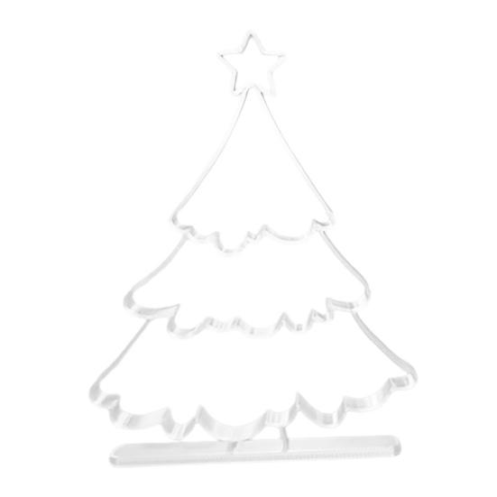Christmas Party Supplies 3D Printed Hollow Tree Ornament, Modern Minimalist Festive Holiday Home Interior Accents Sculpture, Decorative Tabletop