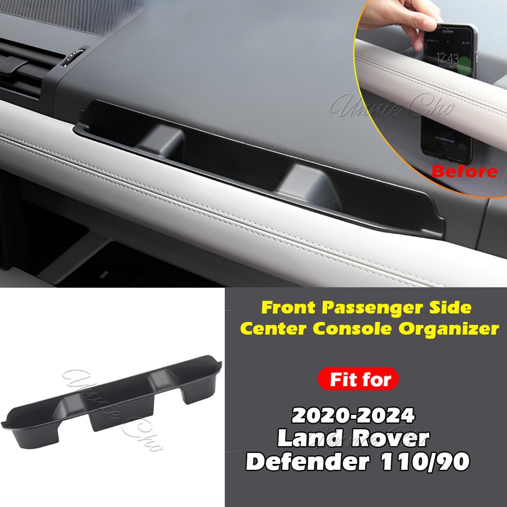 For Defender Center Storage Box Organizer For Land Rover Defender 90 110 Parts -2024 Armrest Compartment Tray Door Pocket