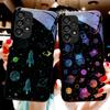 Dream Space Schwarz Grün Für Samsung Galaxy S10 20 Plus 21 FE 22 23 24 FE 25 Ultra Schwarz Gehärtetes Glas Handyhülle Hartschale
