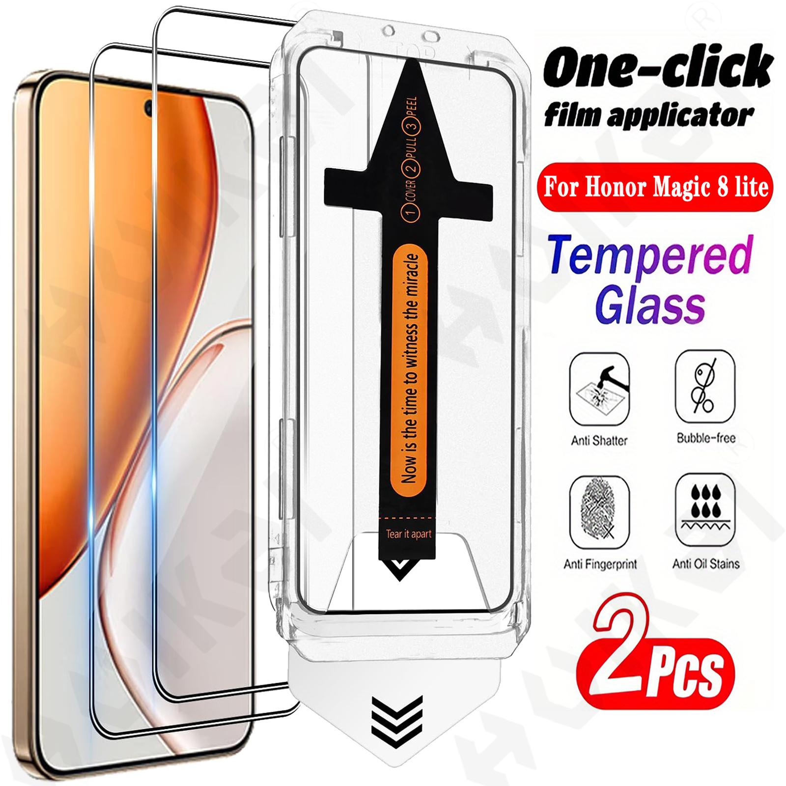 Pachet 2 Bucăți Pentru Huawei Honor Magic 8 7 Lite Pro 5G Protector Ecran Sticlă Călită Auto Eliminare Praf Fără Bule HD Clar Honor 400