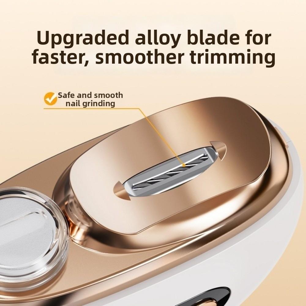 Anti-Pinch Electric Nail Clippers Rechargeable Automatic Nail Polisher  Pedicure