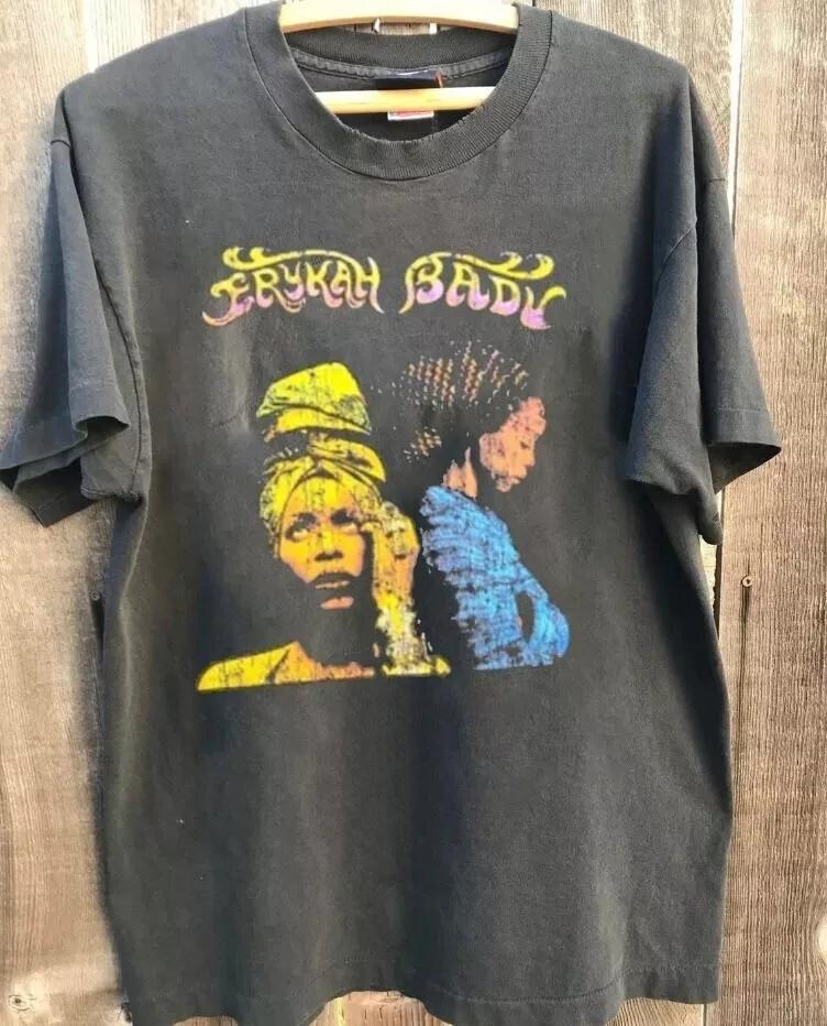 Erykah Badu Shirt Erykah Badu Charcoal Reprint Tshirt Unisex S5XL Men Women Unisex T-Shirt S