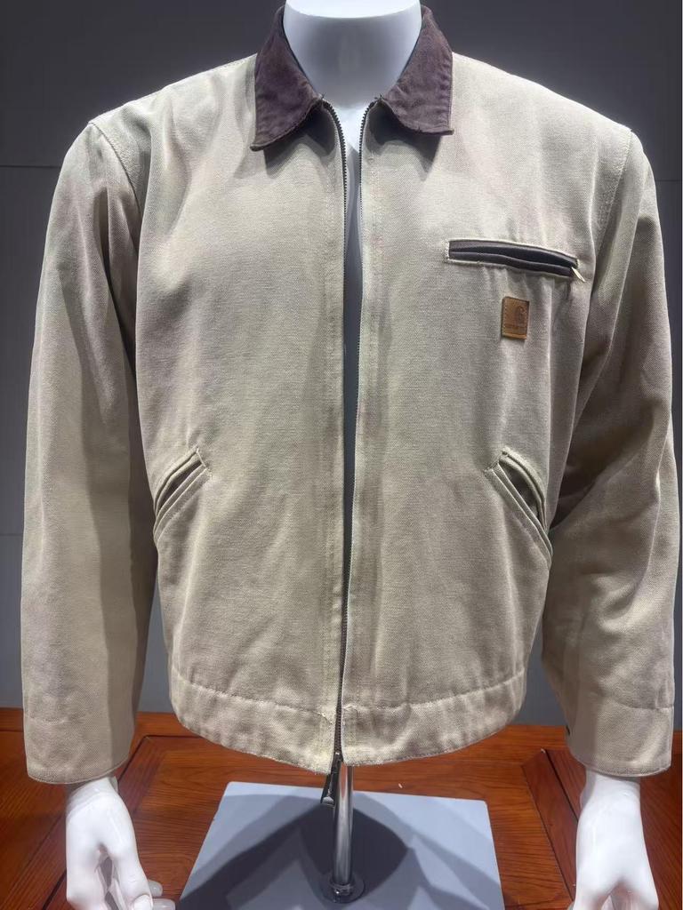 Carhartt J97 American Detroit Sliten Kanvas Dragkedjejacka