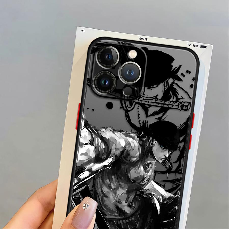 Anime One Piece Zoro Phone Case for iPhone 15 Pro Max 6s SE 13 Pro 7 8 SE 11 Pro Max XS X 12 Mini 14 XR 16 Pro 16e Soft shell