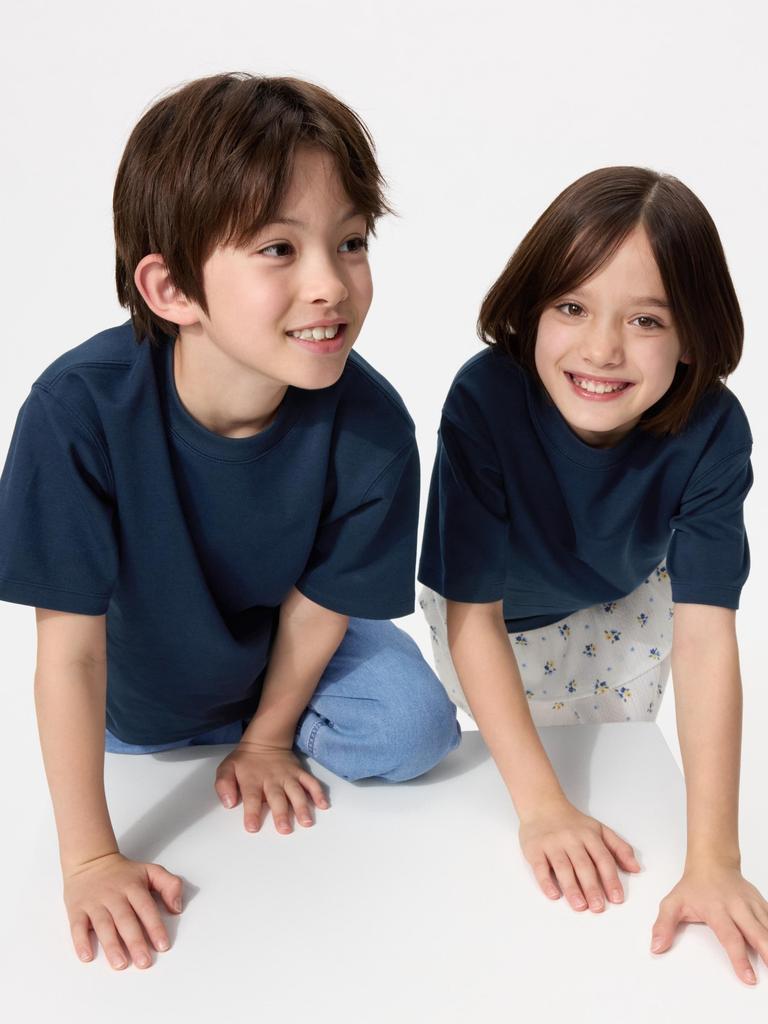 Uniqlo Kids Airism CoTTon Crewneck T