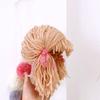 Bangs Baby Gebreide Muts met Vlechtjes Pruik Bevestigd Kinder Cosplay Haar Kap voor Baby Meisjes