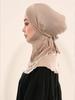Modal Jersey Alfaro Hijab Cap Full Coverage Tie Back Under Cap Solid Color Muslim Woman Hijab Turban Innerscarf Bonnet 50*52Cm
