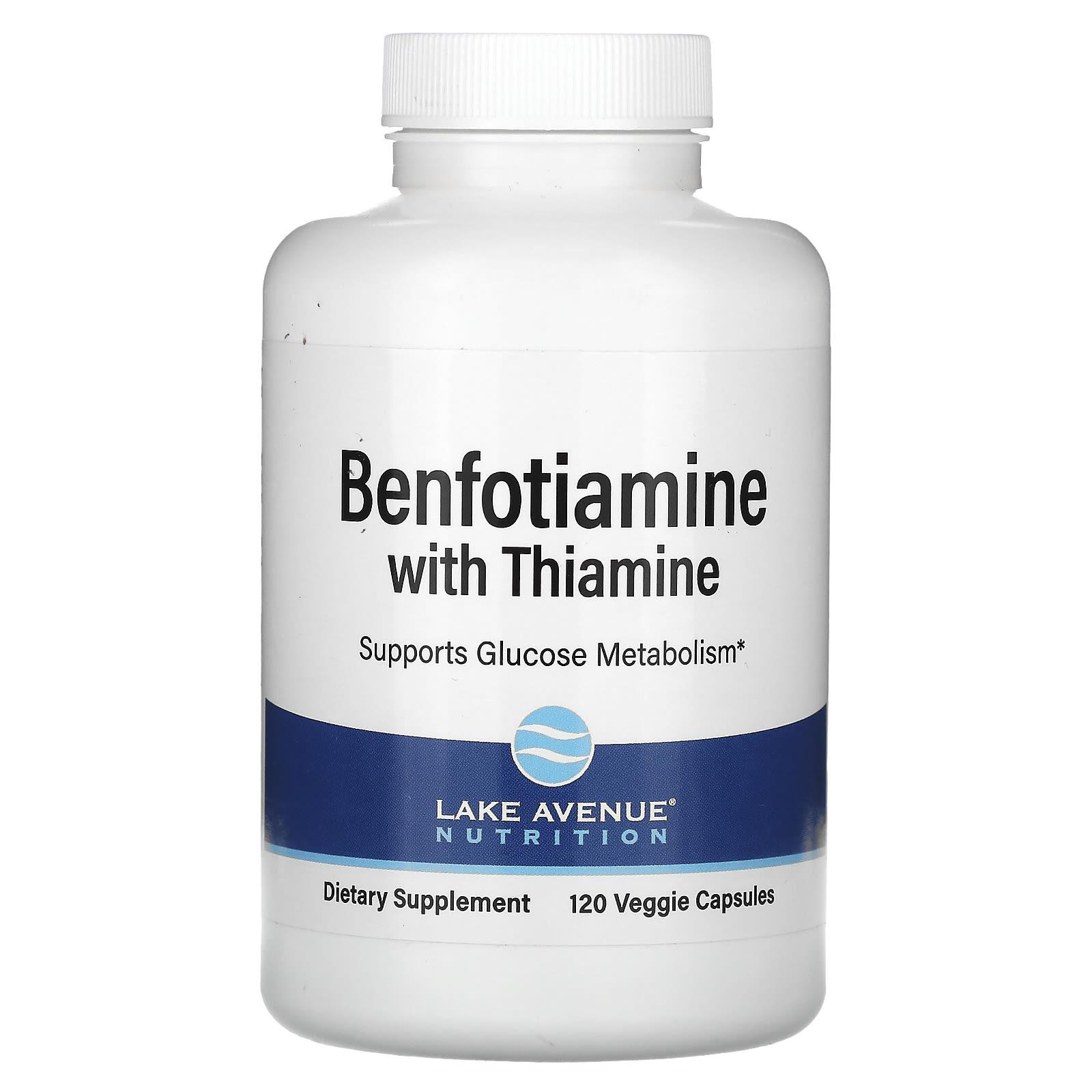 

Benfotiamine with Thiamine, 250Mg, 120 Veggie Capsules