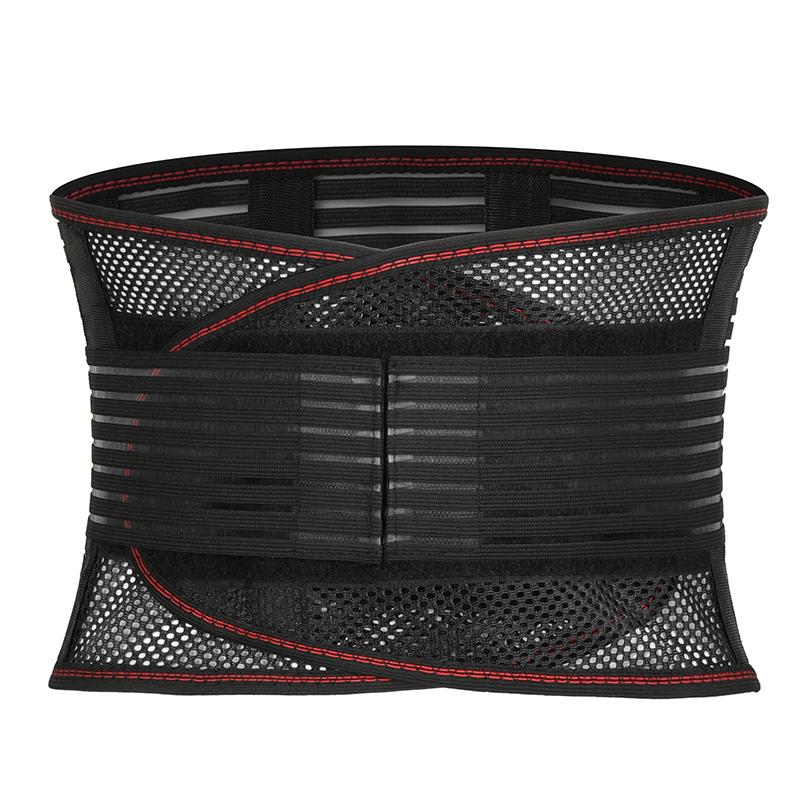 Back Support Brace For Lower Back Pain Relief Adjustable Waist Trainer Trimmer Double Closure Lumbar Support Belt