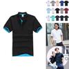 Premium Quality Mens Classic Short Sleeve Summer Golf Sport Shirts Solid T-shirt