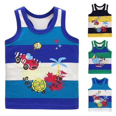 Junge Baby Sommer bedruckte Weste ärmellose Hemden Baumwolle Frühling Neugeborene Kinderbekleidung