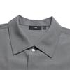 Fila Milano Series Simple Solid Color Casual Versatile Shirt Men Shirts Dark-Gray F11M625403FDY