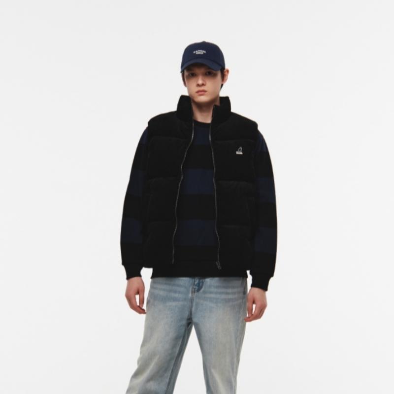 Kangol Corduroy Puffer Vest Down Black 6143